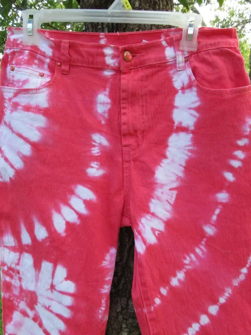 Diane Gilman size 10 tie Dye Pants Stretch Hi rise